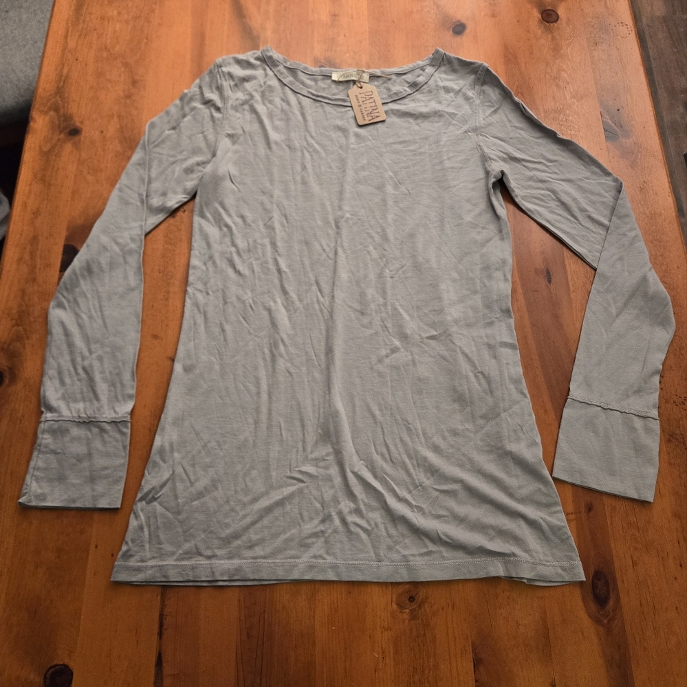 NWT Giannetti From Patina Home & Garden Grey Soft Long Sleve T Shirt Size Medium